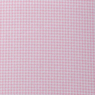 Collars & Co. Pink Houndstooth Polo