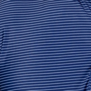 Collars & Co Sawyer Navy/white Stripe Polo