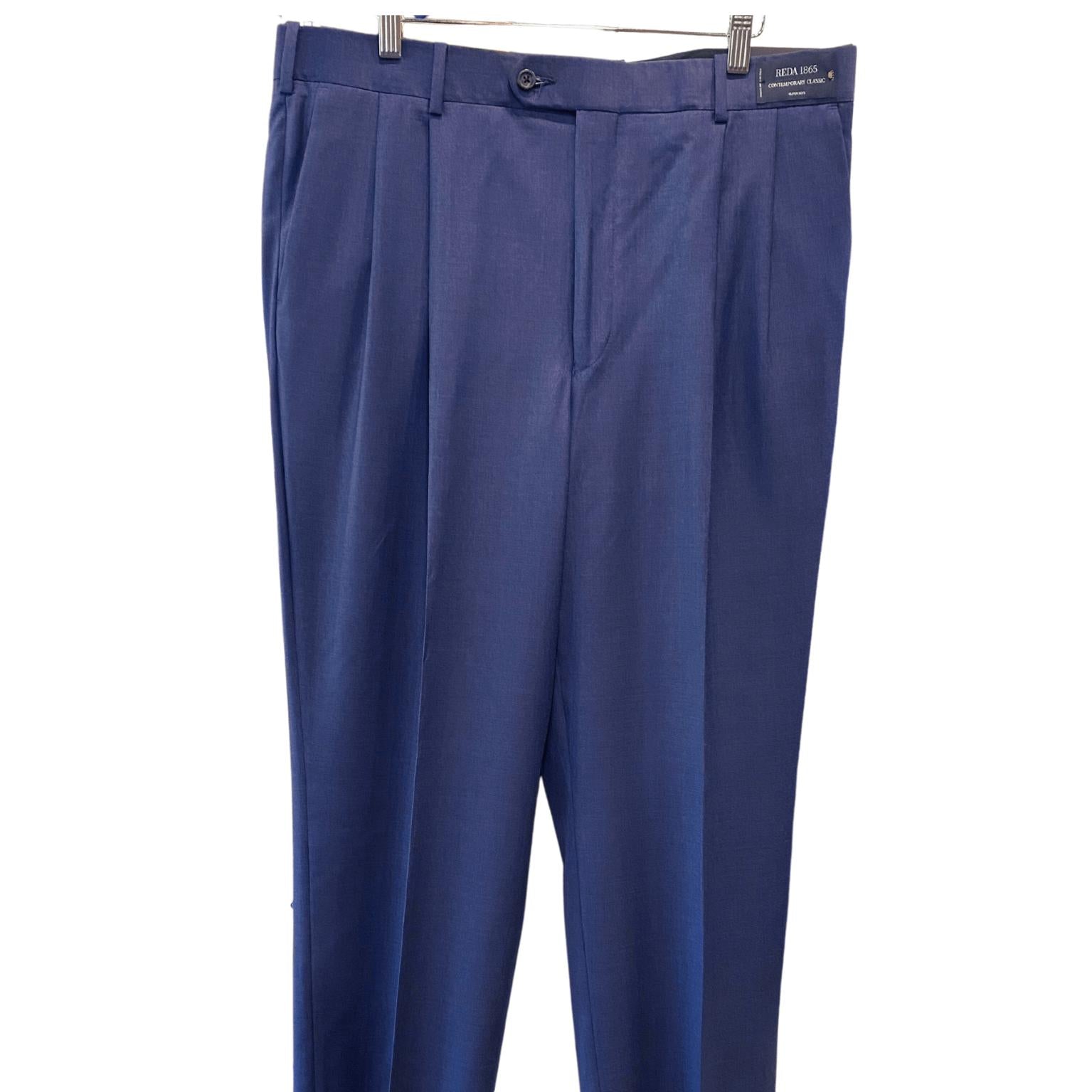 Coppley Men's Pants Blue / 36 Coppley Pleated Dress Trousers