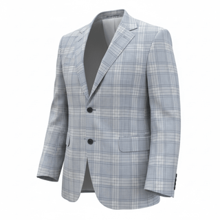 Coppley Blue/White Plaid Sport Coat - Planters Exchange