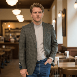 Coppley Green Windowpane Sport Coat