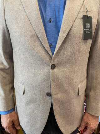 Coppley Men's Sport Coats Coppley Tan Herringbone Sport Coat 28426