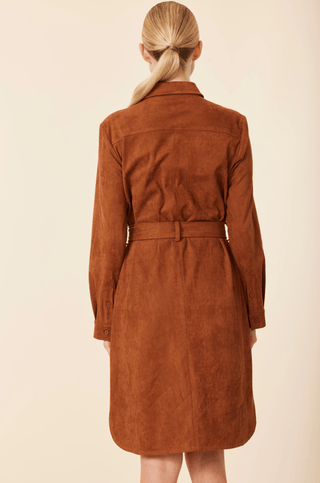 Dolce Cabo Faux Suede Belted Dress