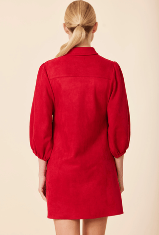 Dolce Cabo Faux Suede Exagerated Sleeve Dress