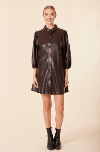 Dolce Cabo Vegan Leather Tunic Dress