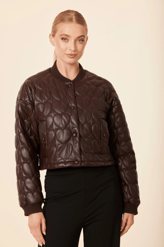 Dolce Cabo Heart Quilted Jacket