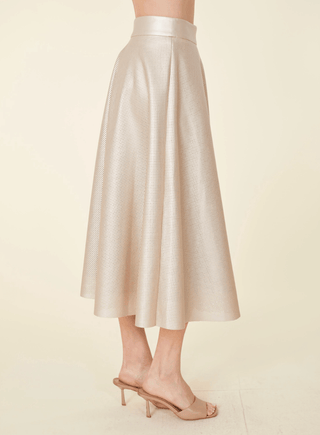 Dolce Cabo Vegan Leather Perforated Skirt - Planters Exchange