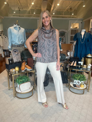 Estelle & Finn Women's Pants Bone / 4 Estelle & Finn Full Leg Pull On Pant