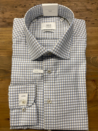 Eterna Men's Shirts Eterna Checked Twill Shirt