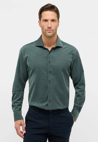 Eterna Micro Cord Long Sleeve Shirt