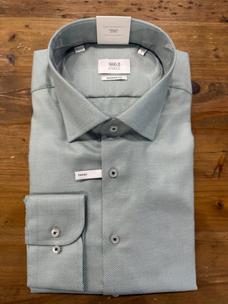 eterna dress shirts Eterna Modern Fit Luxury Dress Shirt in Blue-White Banker Stripe Boardroom Clothing Company