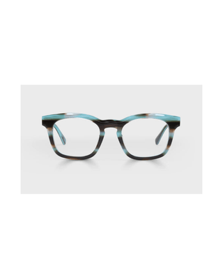 PMD-4 Blue & Brown Square Frame Glasses
