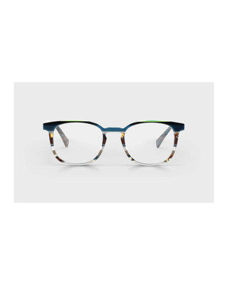 PMD-22 blue & patterned eyeglasses
