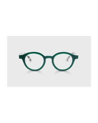 PMD-9 green round eyeglasses