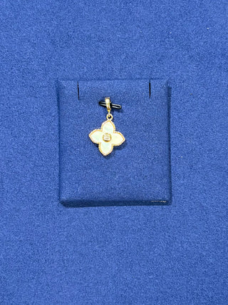 Mother of Pearl Flower Charm