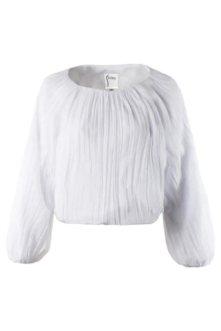 Finley Cameron Pleated Blouson Sleeve Top Finley Shirts