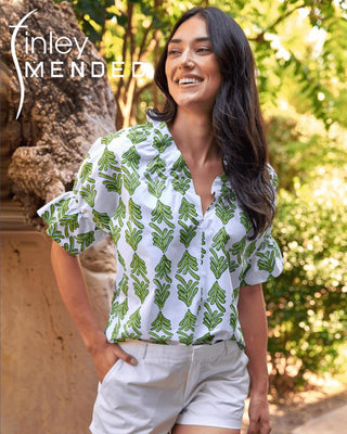 Finley Shirts Women's Shirts & Tops Finley Crosby Top Palmetto Print from Mended