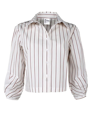 Finley Shirts Women's Shirts & Tops Finley Emmy Crop Shirt Double Pinstripe