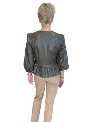 Finley Luna Vegan Leather Tie Top