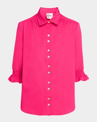 Finley Shirts Women's Shirts & Tops Fuchsia / XS Finley Sirena Smocked Sleeve Shirt