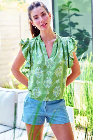 Finley Shirts Women's Shirts & Tops Green/Yellow / XS Finley Remy Top