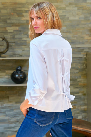 Finley Eugenie Shirt Solid Silky Poplin