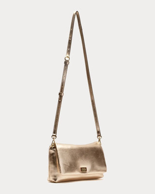 Small Effie Nappa Lambskin Leather Platino