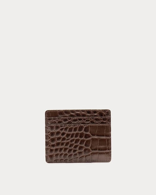 Frances Valentine Embossed Croc Card Case