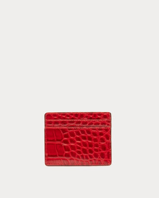 Frances Valentine Embossed Croc Card Case
