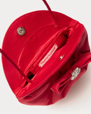 Frances Valentine Pearl Velvet Bag w/ Bow Frances Valentine