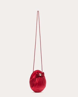 Frances Valentine Pearl Velvet Bag w/ Bow Frances Valentine