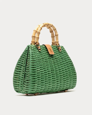 Frances Valentine Rooster Wicker Basket Handbag