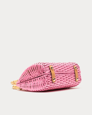 Frances Valentine Rooster Wicker Basket Handbag