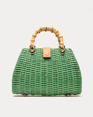 Frances Valentine Rooster Wicker Basket Handbag