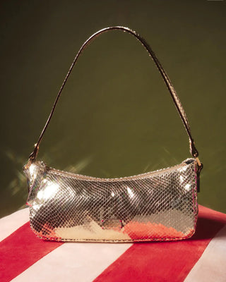 Frances Valentine Mia Handbag Metallic Snake