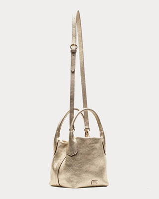 Sweet Pea Mini Tumbled Leather Metallic Gold