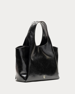 Portia Satchel Crinkled Leather