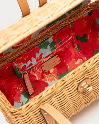 Frances Valentine Dottie Wicker Basket Bag – Natural
