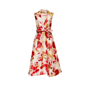 Floral Midi Wrap Dress – Frances Valentine Lucia English Rose Print
