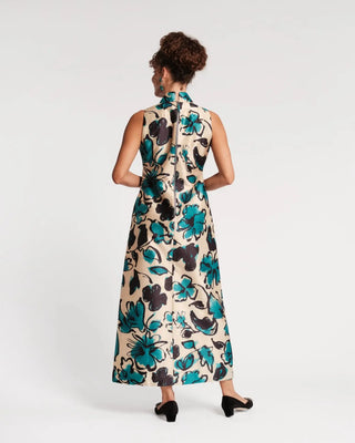 Frances Valentine Carlyle Maxi Dress Abstract Meadow