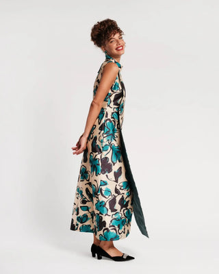 Frances Valentine Carlyle Maxi Dress Abstract Meadow