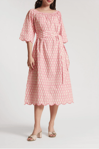 frances midi dress Michelle Gingham Midi Dress