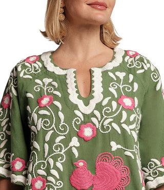 Frances Valentine Peacock Caftan
