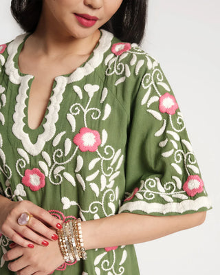 Frances Valentine Peacock Caftan
