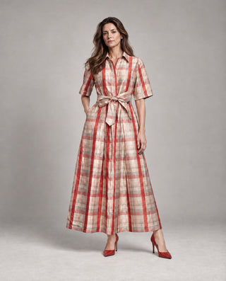 Frances Valentine Bella Maxi Dress FV Plaid Frances Valentine