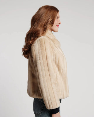 Frances Valentine Babe Jacket Faux Fur Natural