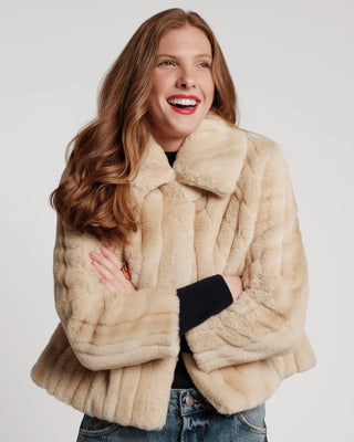 Frances Valentine Babe Jacket Faux Fur Natural
