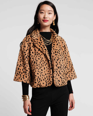 Frances Valentine Blaine Jacket Leopard Faux Fur