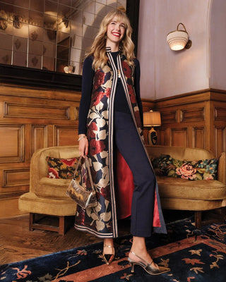 Frances Valentine Susie Jacket Floating Floral Jacquard