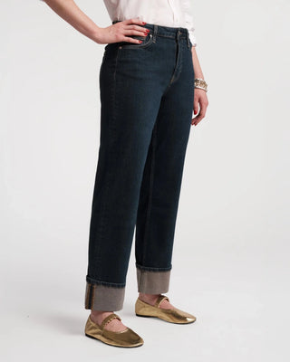 Frances Valentine Smarty Cuffed Jean Denim